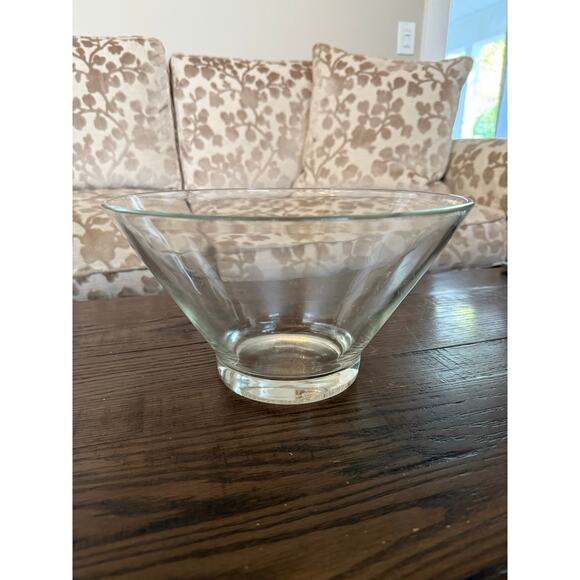 Vintage 1970s Mid-Century Modern Glass Serving Bowl – 11” Punch/Chips - Picture 6 of 7